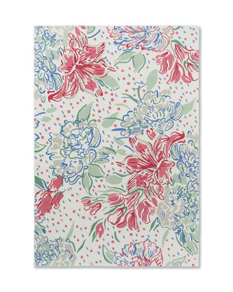 Lilith Poppy Red Indoor Outdoor Rug front view of rug