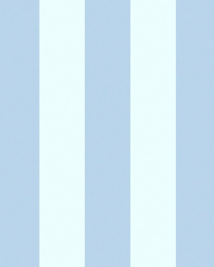 Lille Matte Blue Sky Stripe Wallpaper - Close up view of wallpaper