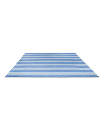 Lille Sky Blue Indoor Outdoor Rug front view of rug