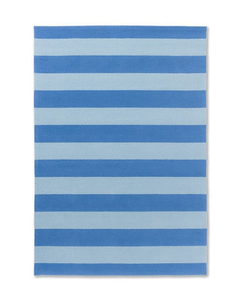 Lille Sky Blue Indoor Outdoor Rug front view of rug