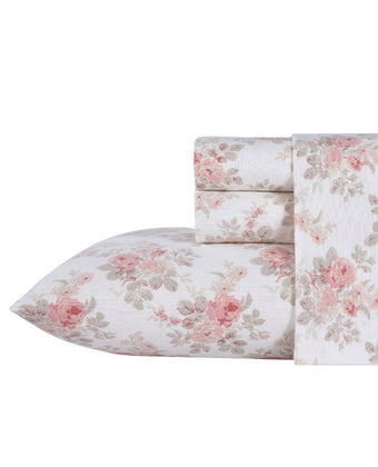 Lisalee Cotton Flannel Sheet Set - Laura Ashley