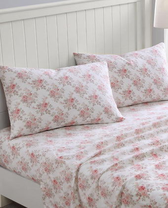 Lisalee Cotton Flannel Sheet Set - Laura Ashley