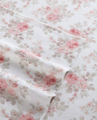 Lisalee Cotton Flannel Sheet Set - Laura Ashley