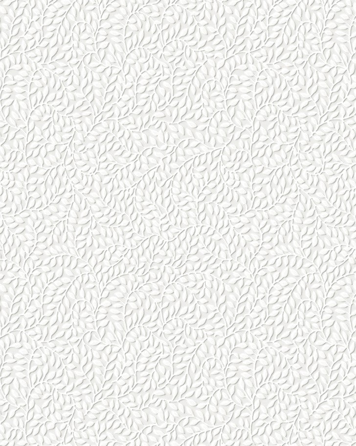 Little Vines Paintable White Wallpaper Sample - Laura Ashley