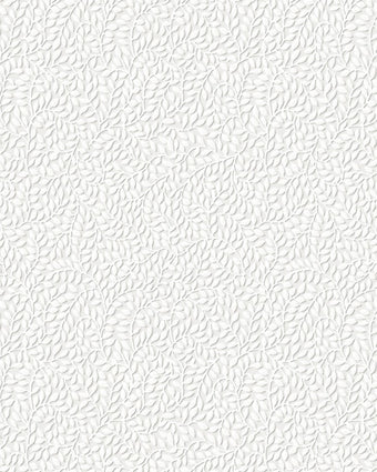 Little Vines Paintable White Wallpaper Sample - Laura Ashley