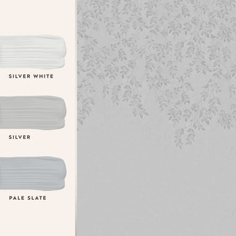 Lockwood Silver Grey Mural - View of coordinating paint colors