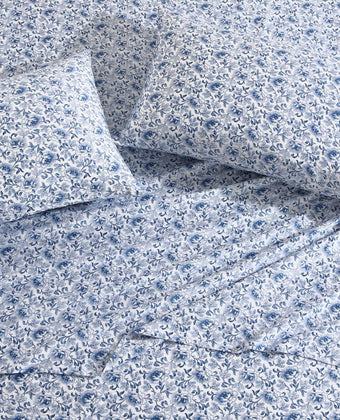 Lorelei Blue Standard Pillowcase Pair - Laura Ashley
