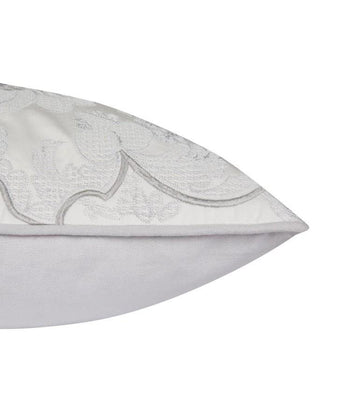 Marcette Embroidered Silver Cushion - Laura Ashley