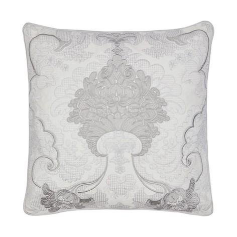Marcette Embroidered Silver Cushion - Laura Ashley