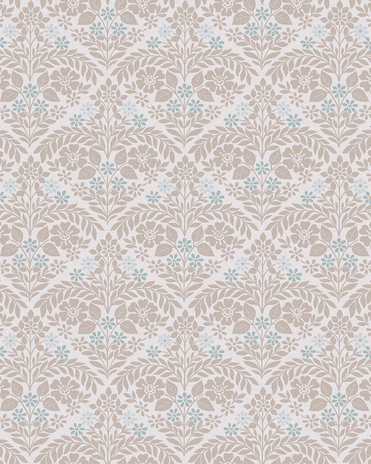 Margam Dove Grey Wallpaper - Close up view of wallpaper