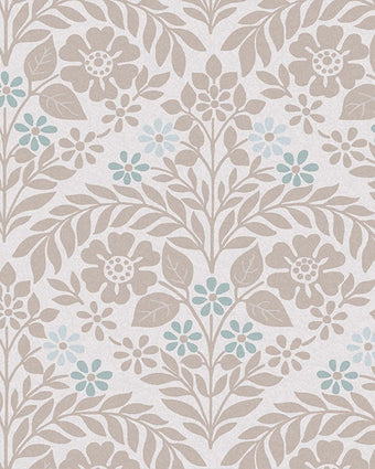 Margam Dove Grey Wallpaper - Close up view of wallpaper