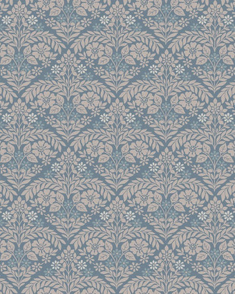 Margam Newport Blue Wallpaper - Close up view of wallpaper