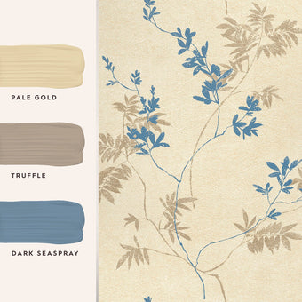 Mari Gold Wallpaper - View of coordinating paint colors