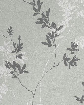 Mari Mineral Green Wallpaper - Close up view of wallpaper