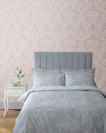 Martigues Sugared Violet Wallpaper - View of wallpaper hanging on wall