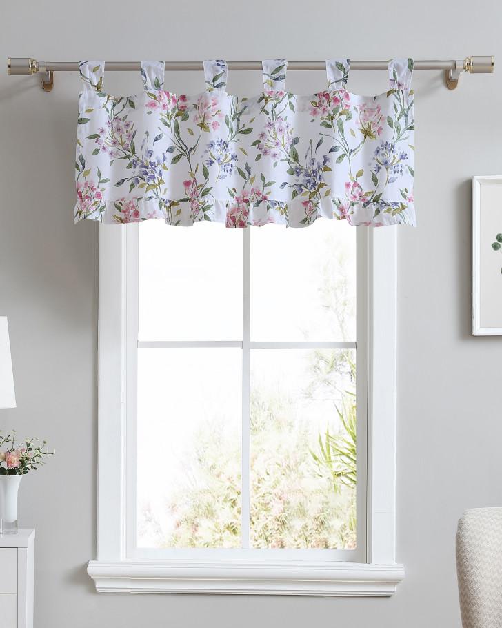 Meadow Breeze Purple Tab Top Valance