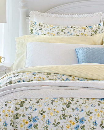 Meadow Floral Blue Duvet Cover Set - Laura Ashley