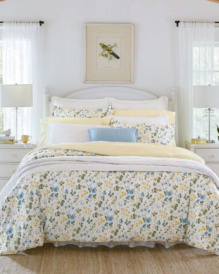 Meadow Floral Blue Duvet Cover Set