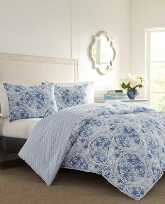 Mila Blue Comforter Set - Laura Ashley