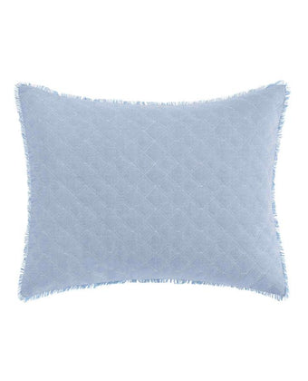 Mila Chambray Blue Breakfast Pillow - Laura Ashley