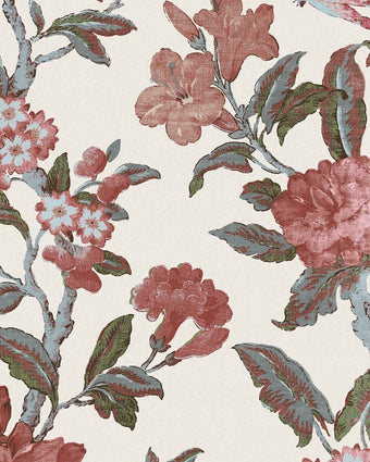 Minera Crimson Red Wallpaper - Close up view of wallpaper
