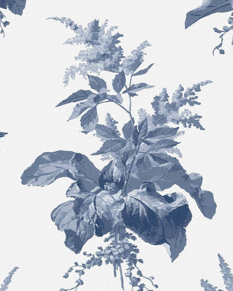 Narberth Midnight Seaspray Blue Wallpaper - Close up view of wallpaper
