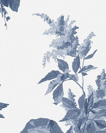 Narberth Midnight Seaspray Blue Wallpaper - Close up view of wallpaper
