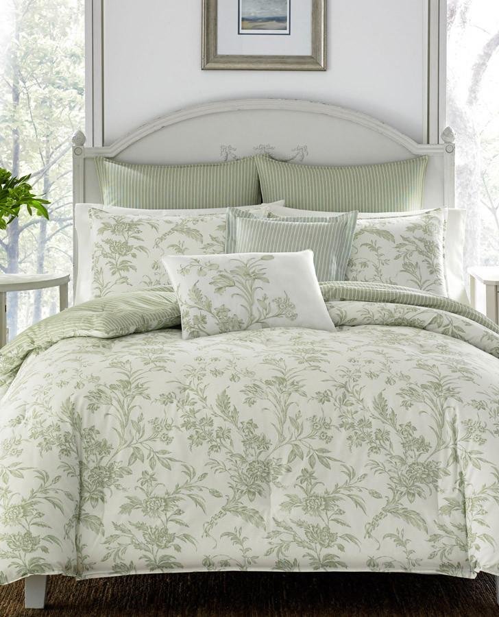 Green Natalie Comforter Set (Twin) - Laura Ashley