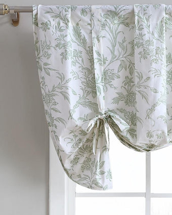 Natalie Green Tie Up Valance - Laura Ashley