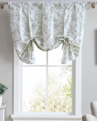 Natalie Green Tie Up Valance - Laura Ashley