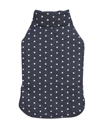 Navy Dot Quilted Car Coat - Laura Ashley