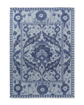 Newborough Dark Seaspray Rug front view of rug