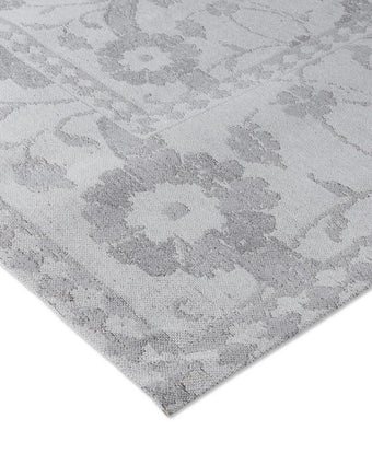 Newborough Steel Rug close up view of rug