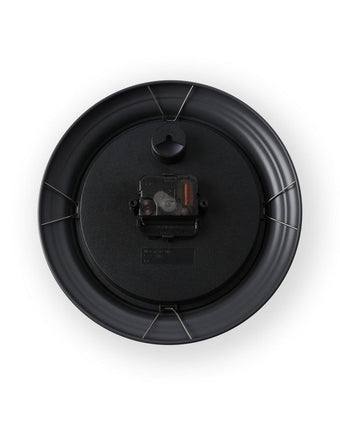 Newgale Small Kitchen Charcoal Grey Clock - Back view of clock