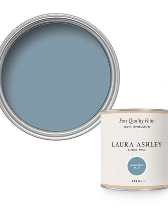 Newport Blue Paint - View of open can of paint