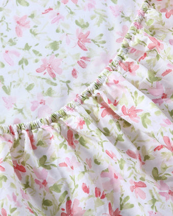 Norella Pink Cotton Percale Sheet Set - Laura Ashley