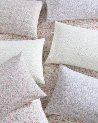 Norella Pink Cotton Percale Standard Pillowcase Pair - Laura Ashley
