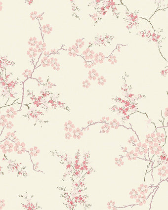 Oriental Blossom Blush Wallpaper - Laura Ashley