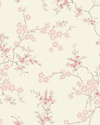 Oriental Blossom Blush Wallpaper Sample - Laura Ashley