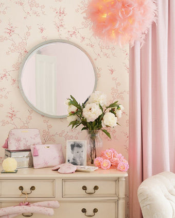Oriental Blossom Blush Wallpaper Sample - Laura Ashley