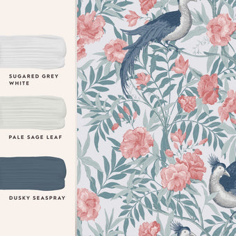 Osterley Rosewood Wallpaper - View of coordinating paint colors