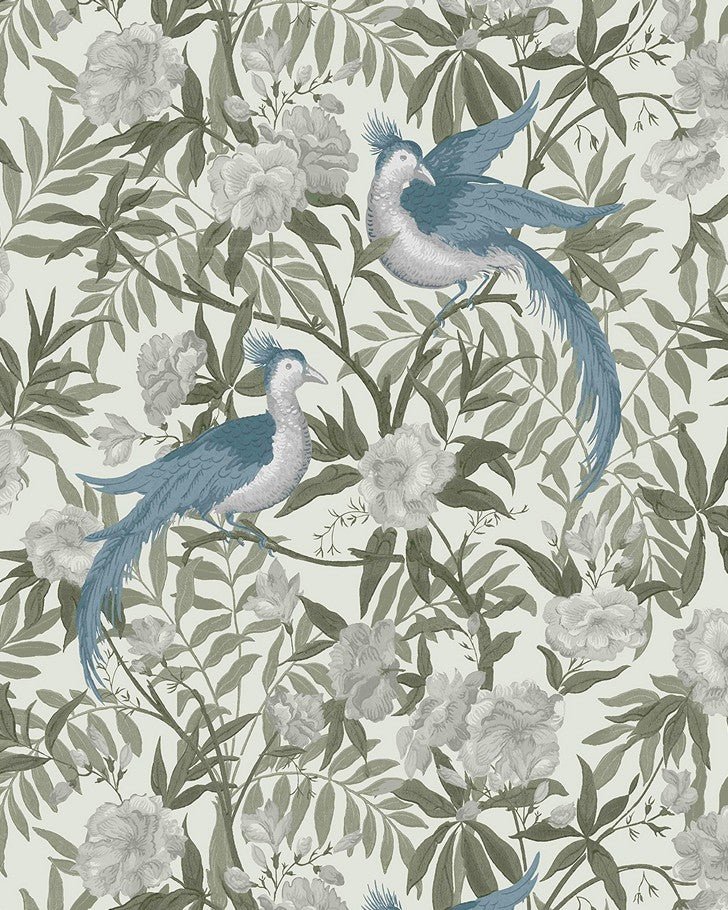 Osterley Sage Wallpaper - Laura Ashley