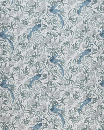 Osterly Birds Seaspray Fabric - Laura Ashley