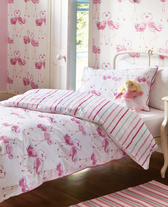 Painterly Stripe Pink Fabric - Laura Ashley