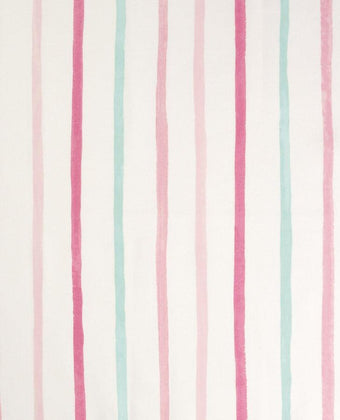 Painterly Stripe Pink Fabric - Laura Ashley