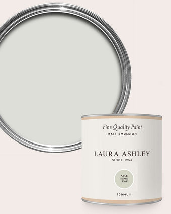 Pale Sage Leaf Paint - View of open can of paint