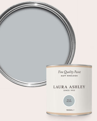 Pale Slate Paint - View of open can of paint