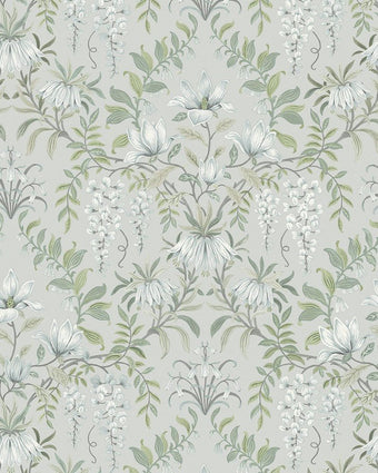 Parterre Sage Wallpaper Sample - Laura Ashley