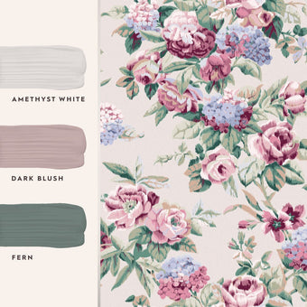 Pembrey Hazelnut Wallpaper - View of coordinating paint colors