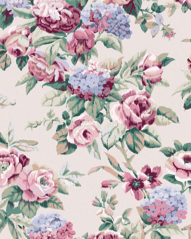 Pembrey Hazelnut Wallpaper - Close up view of wallpaper print